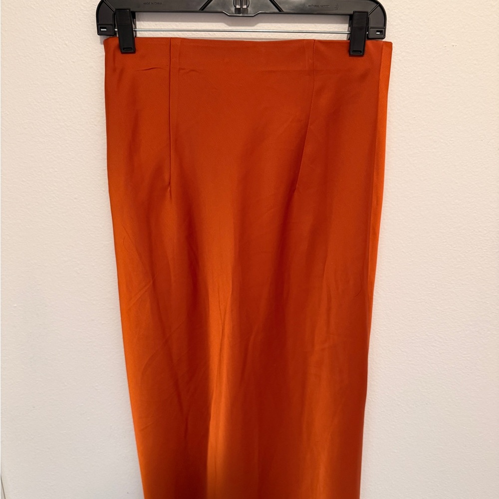 Rachel Zoe Vibrant Orange Pencil Skirt - Picture 3 of 4